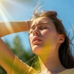 women with sun stroke